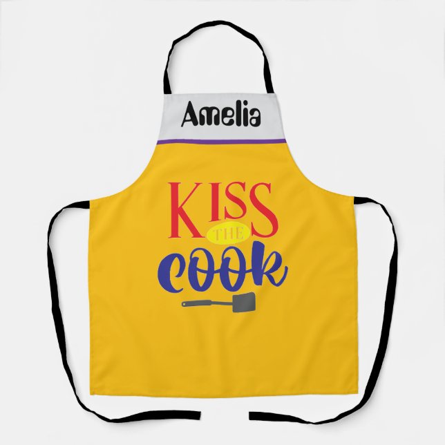 Delantal Amelia besa al cocinero (Anverso)