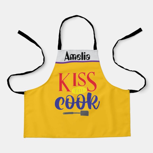 Delantal Amelia besa al cocinero (Anverso)