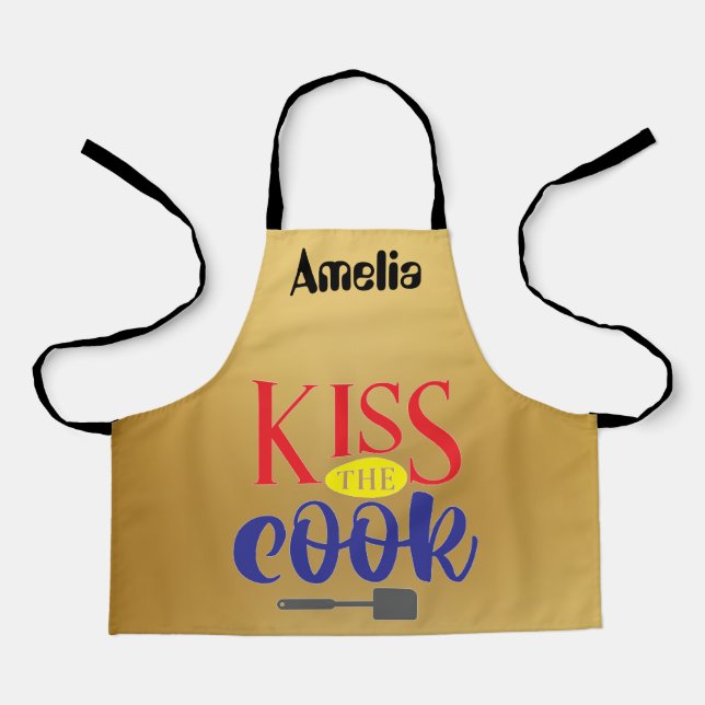 Delantal Amelia besa al cocinero (Anverso)