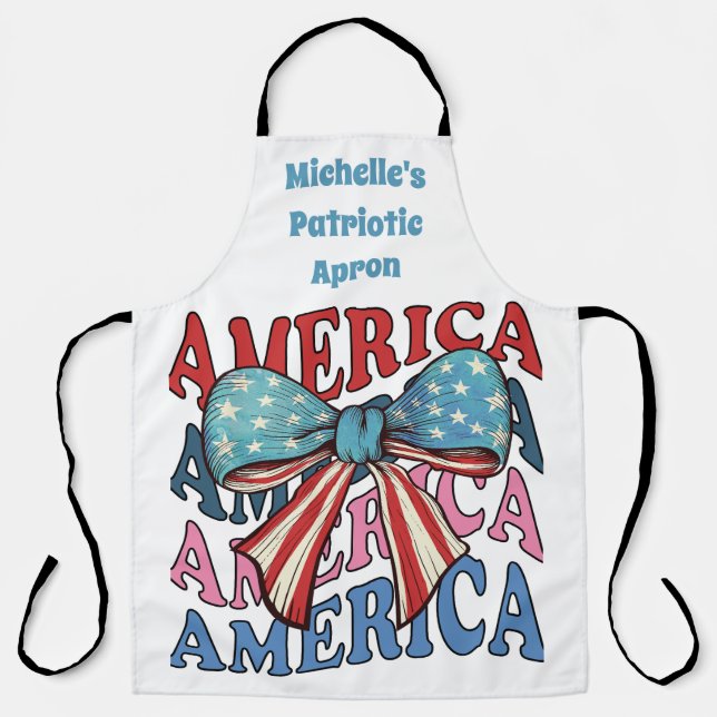 Delantal América 4 de julio gran arco (Anverso)