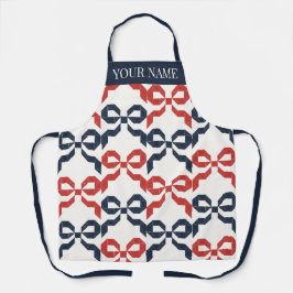 Delantal Americana Folk Art Bow Quilt Pattern