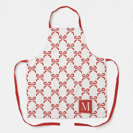 Delantal Americana Folk Art Red Bow Quilt Pattern