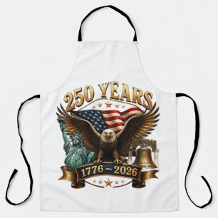 Delantal Americano 250 Aniversario USA Patriótico 4 de Juli