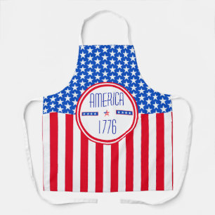 Delantal Americano patriótico 1776