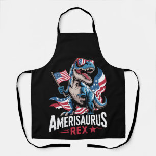 Delantal Amerisaurus T Rex Dinosaur 4 De Julio US Americano