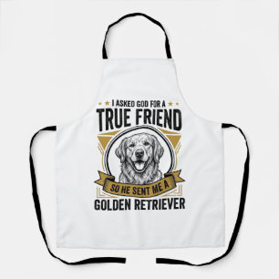Delantal Amigo Verdadero Retriever Dorado Vintage Amante Pe