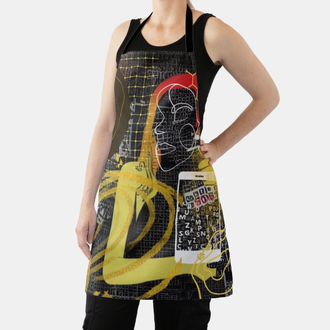 Delantal Amigos de mensajería de texto (in situ)