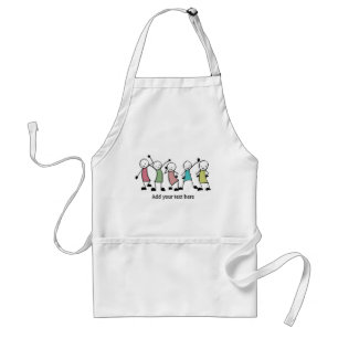 Delantal Amigos de Palitos Felices Personalizados