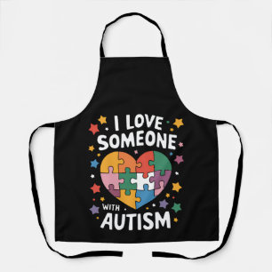 Delantal Amo a alguien con autismo Conciencia autista