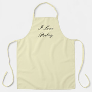 Delantal Amo a Apron de Poesía