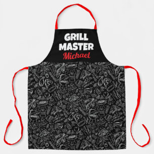 Delantal Amo a la parrilla comida hombres papá esposo 