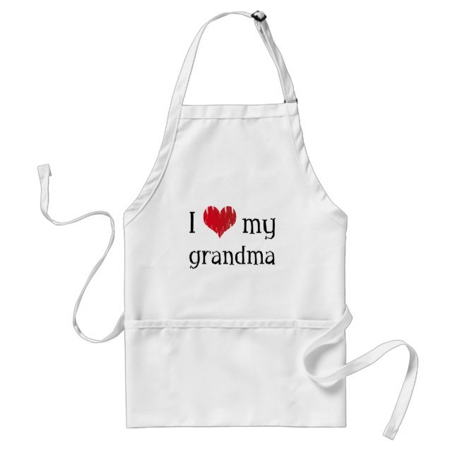 Delantal Amo a mi abuela (Frente)