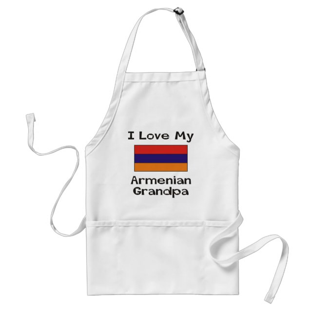 Delantal Amo a mi abuelo armenio (Frente)