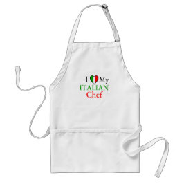 Delantal Amo a mi cocinero italiano