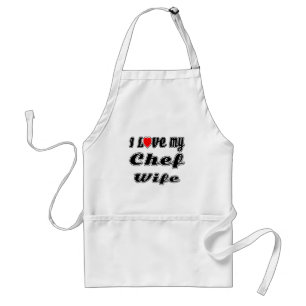 Delantal Amo a mi esposa del cocinero