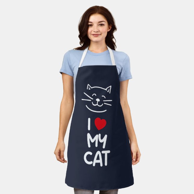Delantal Amo a mi gato (Gastado)