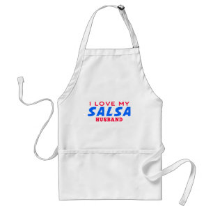Delantal Amo a mi marido de la salsa