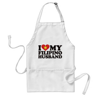 Delantal Amo a mi marido filipino