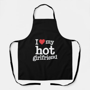 Delantal Amo a Mi Novia Caliente Regalo de Gf del Día de Sa