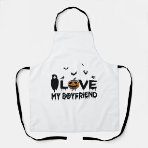 Delantal Amo a mi novio Halloween