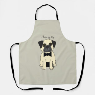 Delantal Amo a mi Pug