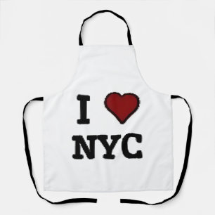 Delantal Amo a NYC corazón