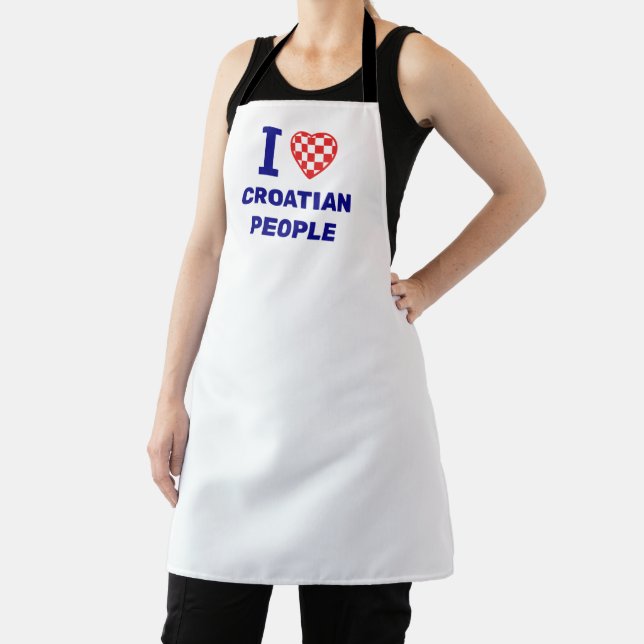 Delantal Amo al pueblo croata (in situ)