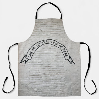 Delantal Amo, cariño, querida cita de la pared