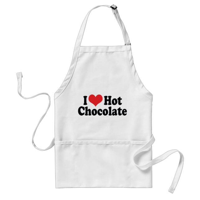 Delantal Amo Chocolate Caliente Corazón - Amantes del Choco (Frente)