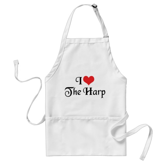 Delantal Amo el arpa (Frente)