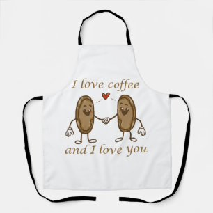 Delantal Amo el café y te amo