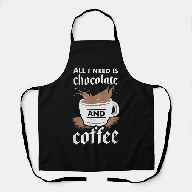 Delantal Amo El Chocolate Y El Café (Anverso)