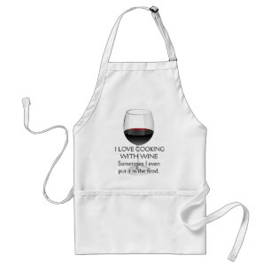 DELANTAL  AMO EL COCINAR CON EL VINO