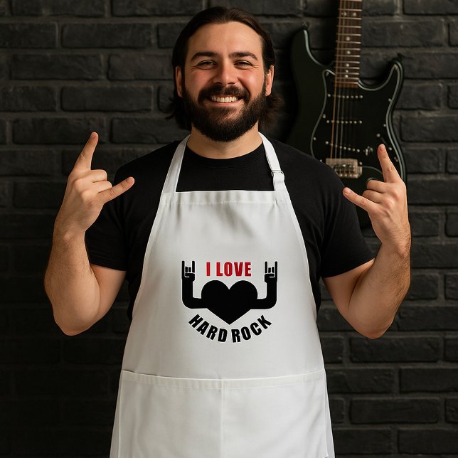Delantal Amo el Hard Rock (Subido por el creador)