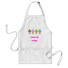 Delantal amo el helado