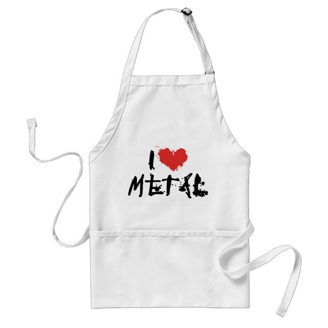 Delantal Amo el Metal (Frente)