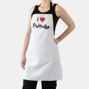 Delantal Amo el pastel de frutas Navidad horneando