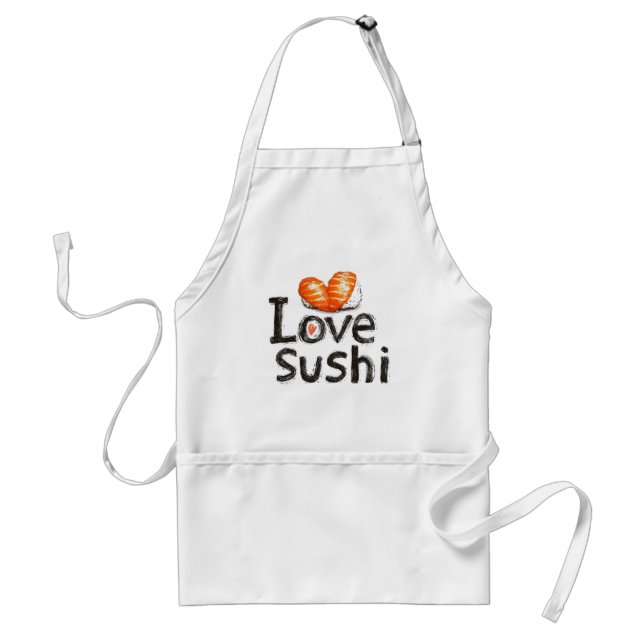 Delantal Amo el sushi (Frente)