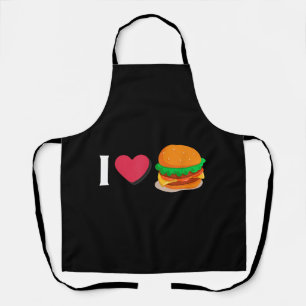 Delantal Amo Hamburguesa Hamburguesa Con Queso Comer Insalu