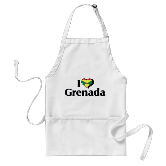 Delantal Amo la bandera de Granada (Frente)