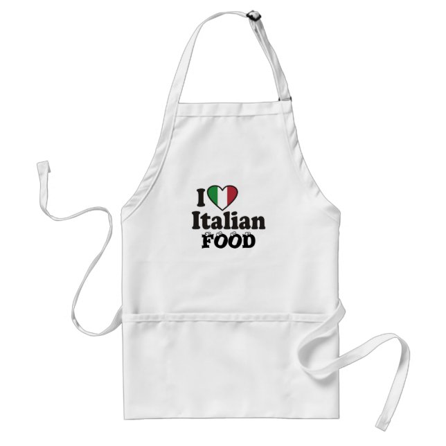 Delantal Amo la COMIDA italiana (Frente)