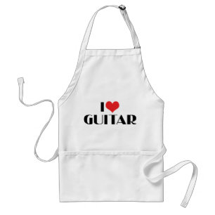 Delantal Amo la guitarra
