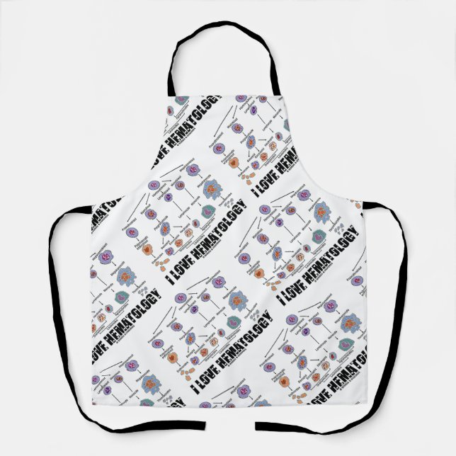 Delantal Amo la Hematología Lineaje de Células Sanguíneas (Anverso)