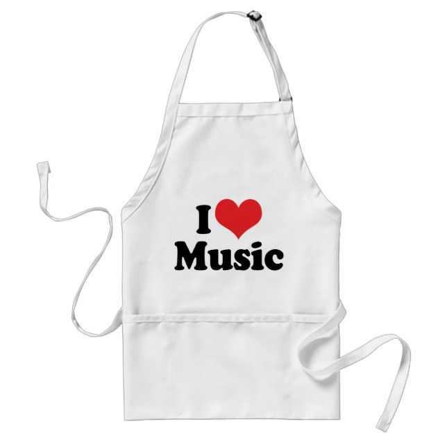 Delantal Amo la música (Frente)