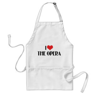 Delantal Amo la ópera