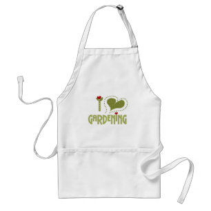 Delantal Amo las camisetas y los regalos que cultivan un