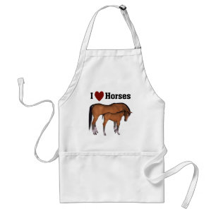 Delantal Amo los caballos BQ Apron