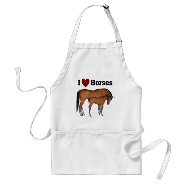 Delantal Amo los caballos BQ Apron (Frente)
