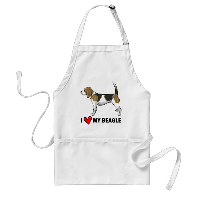 Delantal Amo mi beagle (Frente)