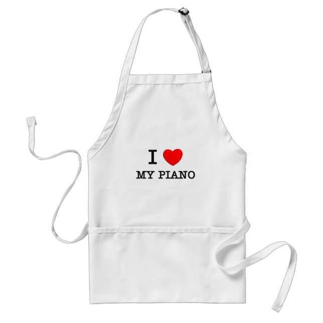 Delantal Amo mi piano (Frente)